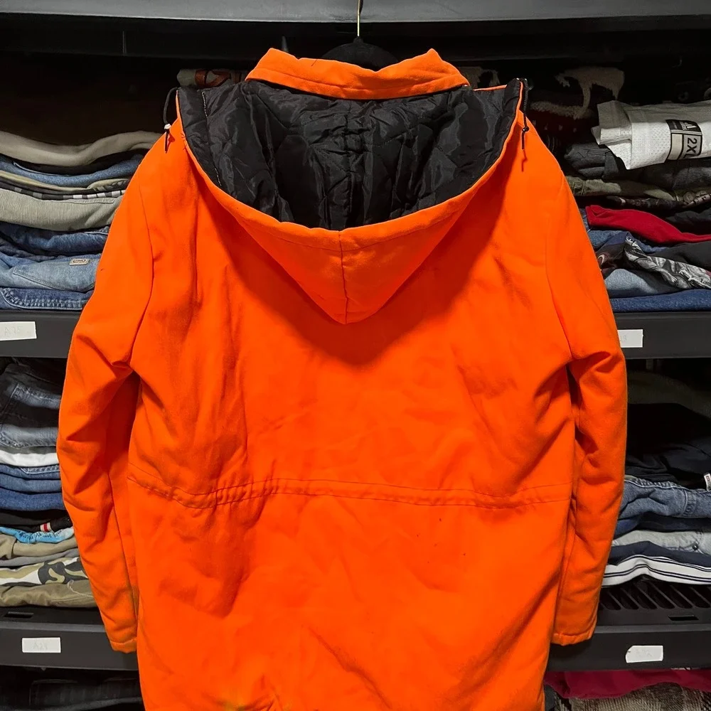 Vintage The Hunter Jacket Mens Large Orange USA Colt Python‎ NRA Championship